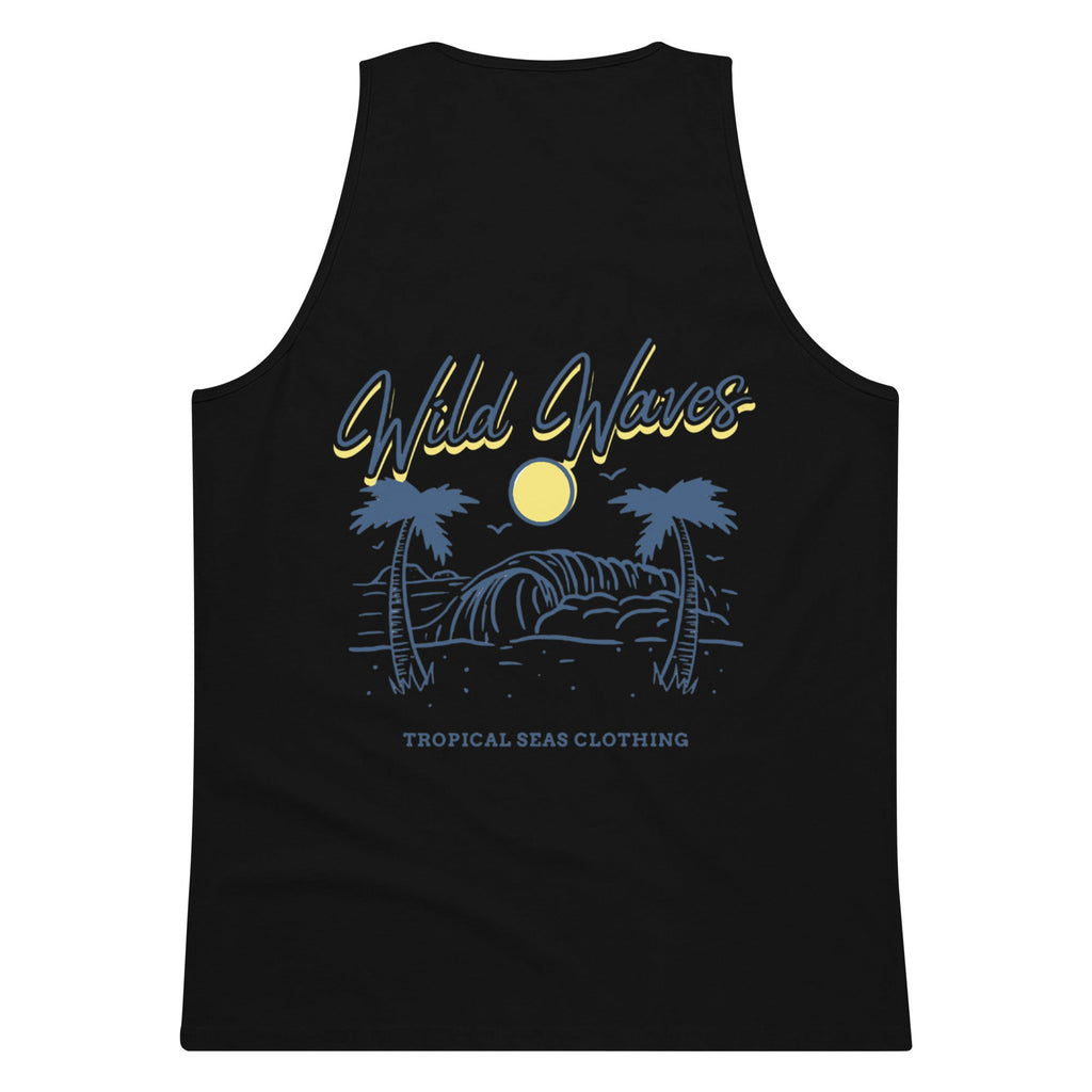 Camiseta Sin Mangas Wild Waves Premium para Hombre