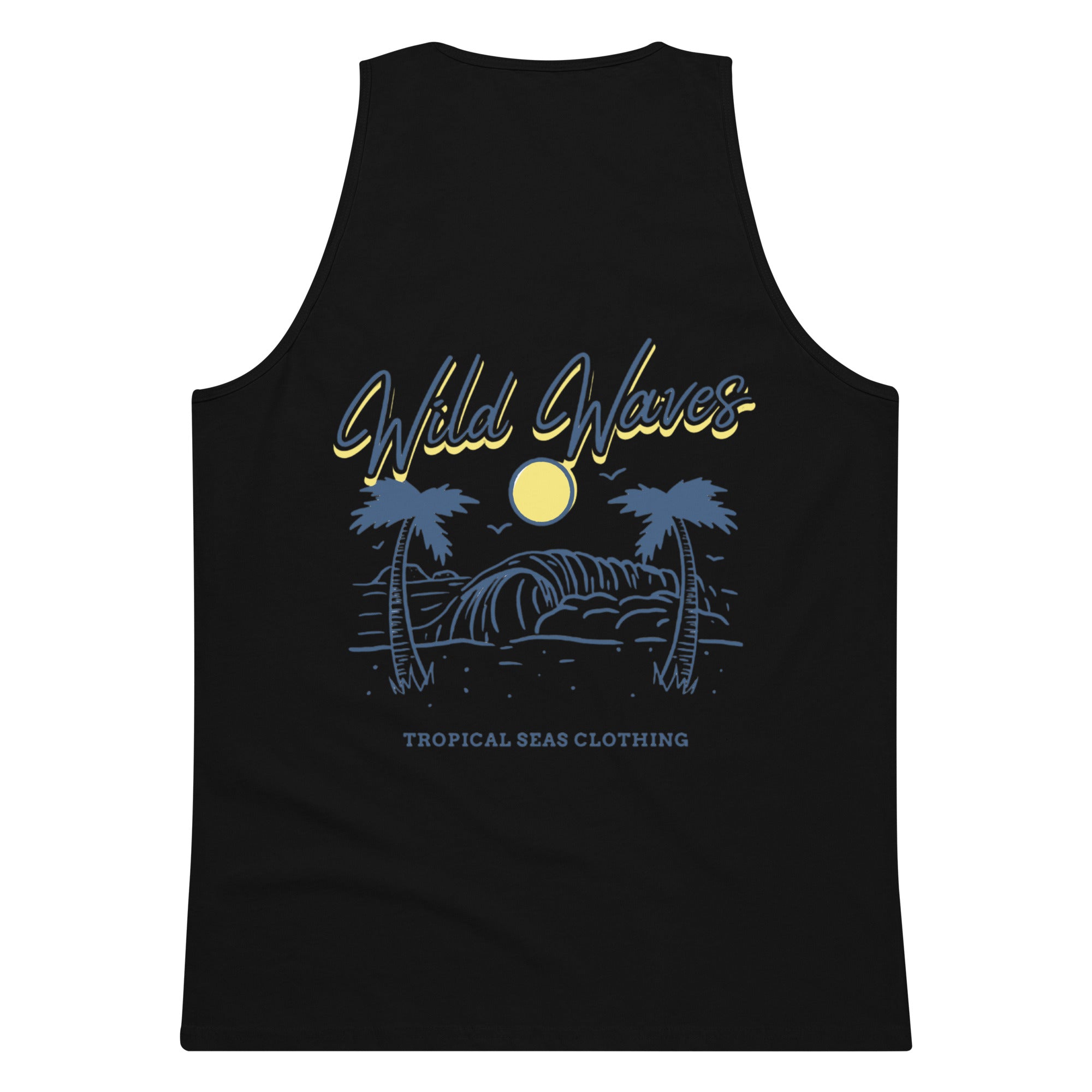 Camiseta Sin Mangas Wild Waves Premium para Hombre