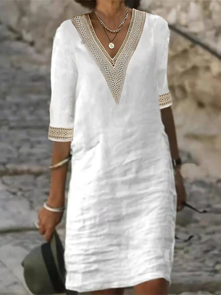YZ1224 Vestido Casual Suelto para Mujer para Otoño/Invierno