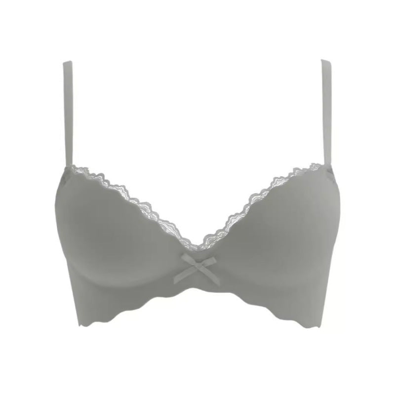 Conjunto de Sujetador Inalámbrico Push-Up Sin Costuras para Pechos Pequeños