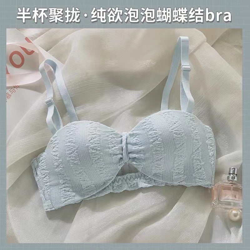 Conjunto de Sujetador Sin Tirantes Push-Up para Pechos Pequeños