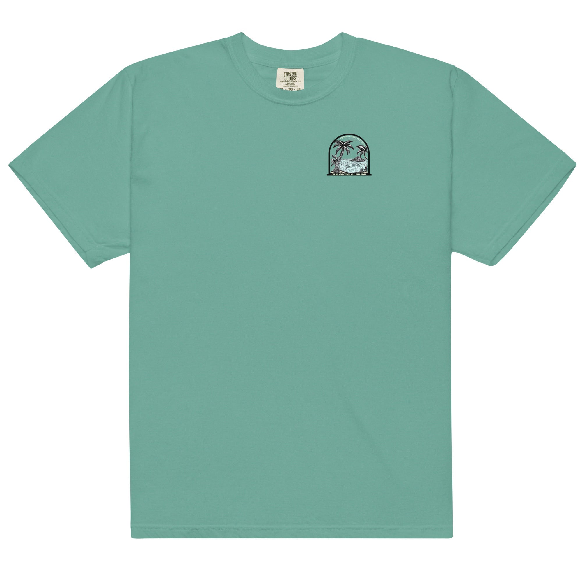 Camiseta Pesada para Hombres Island Time, Siempre