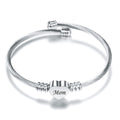 Pulseras Trenzadas de Acero Inoxidable para el Día de la Madre