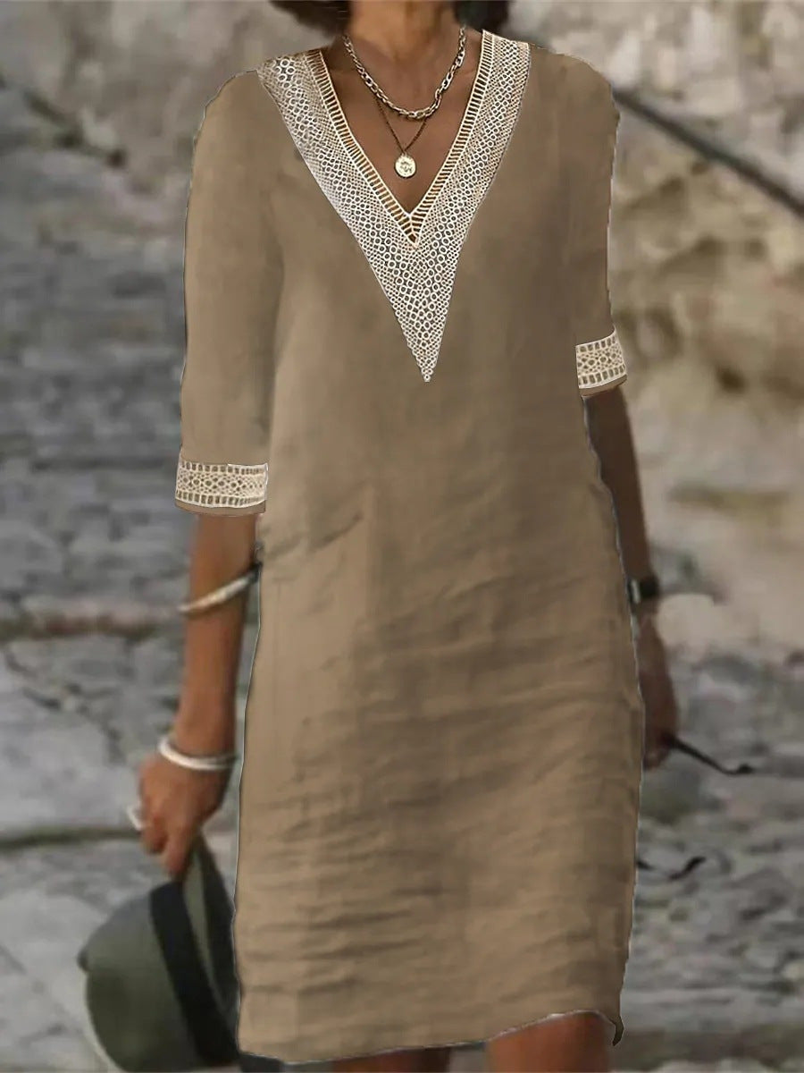 YZ1224 Vestido Casual Suelto para Mujer para Otoño/Invierno