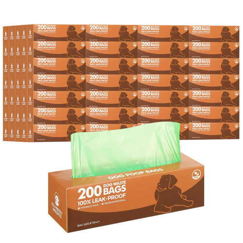 50 Rollos de Bolsas para Desechos de Perros, 10000 Unidades, Bolsas de Basura para Perros a Prueba de Fugas, Bolsas Gruesas de Plástico para Excrementos de Perro, Ideales para el Hogar, Parque, Viajes al Aire Libre, Suministros para Mascotas (Verde Oscuro