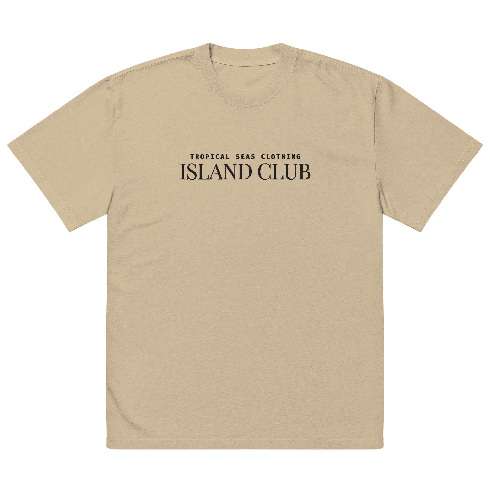 Camiseta Oversized Tropical Seas desgastada
