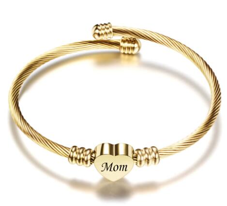 Pulseras Trenzadas de Acero Inoxidable para el Día de la Madre
