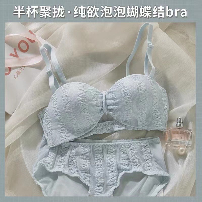 Conjunto de Sujetador Sin Tirantes Push-Up para Pechos Pequeños
