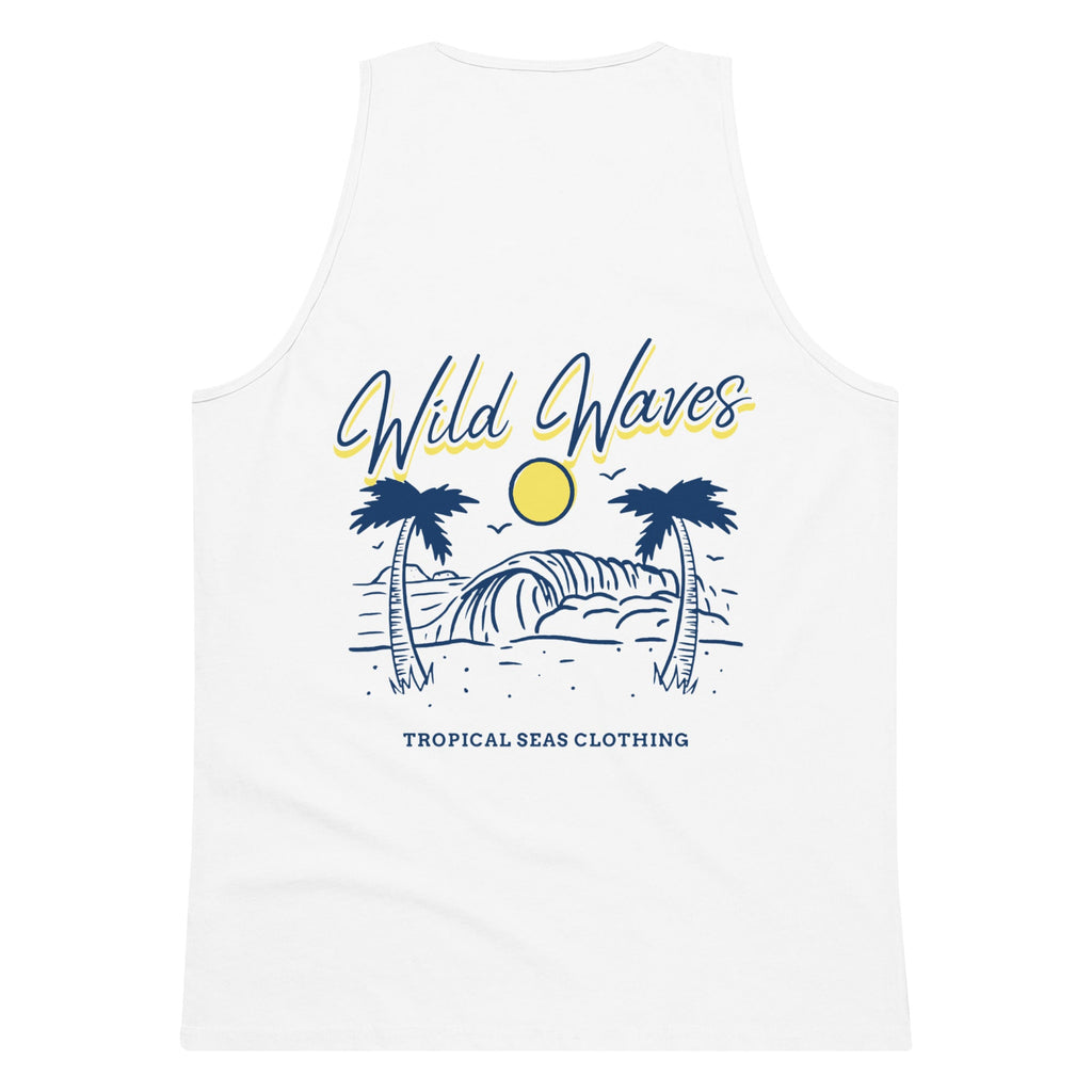 Camiseta Sin Mangas Wild Waves Premium para Hombre