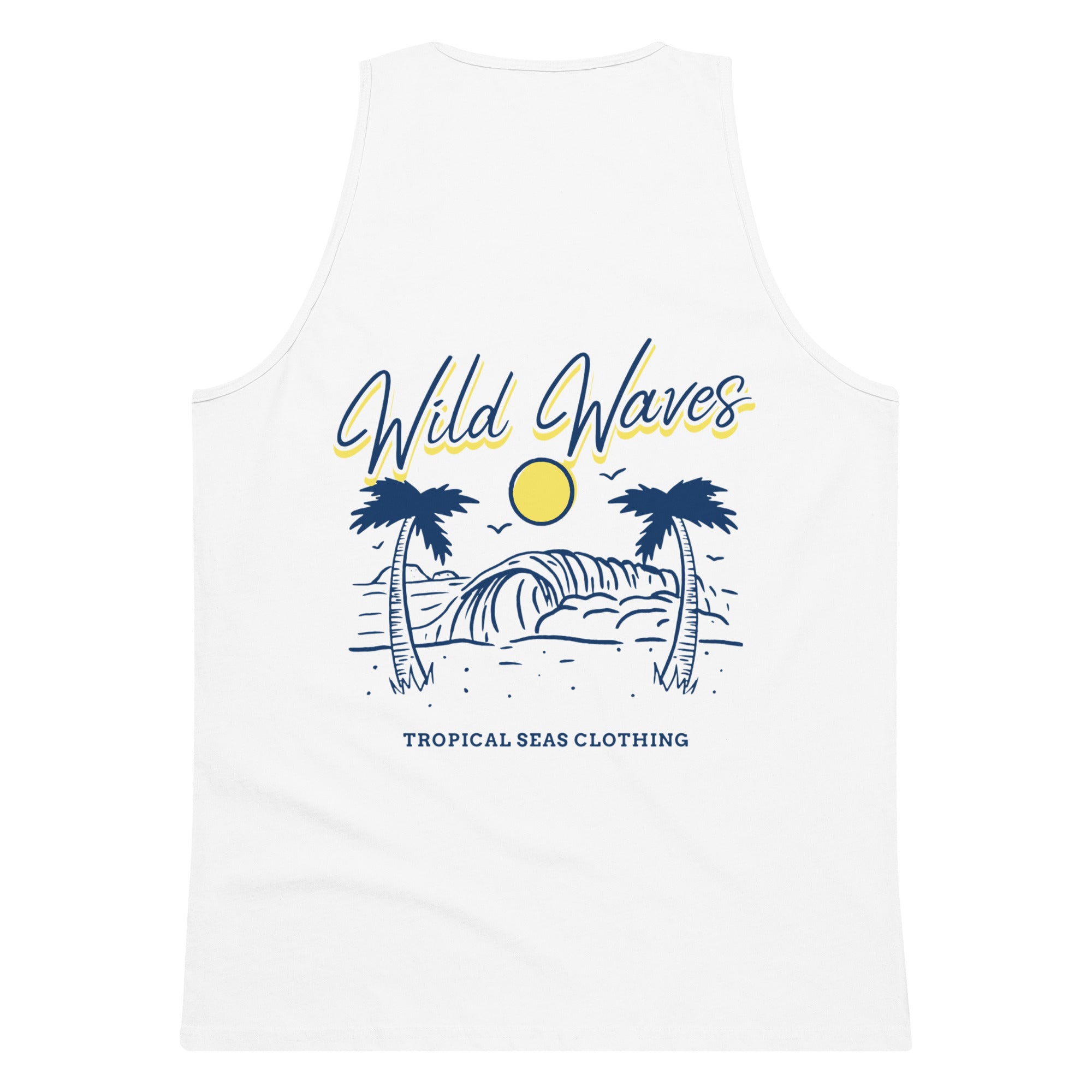 Camiseta Sin Mangas Wild Waves Premium para Hombre