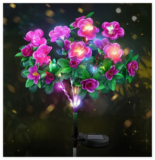 Luces de Jardín LED de Flores de Azalea (Una Pieza)
