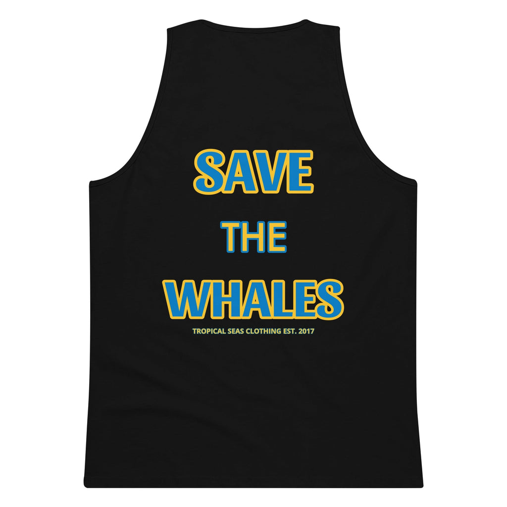 Camiseta sin Mangas Premium para Hombres 'Salvemos a las Ballenas'