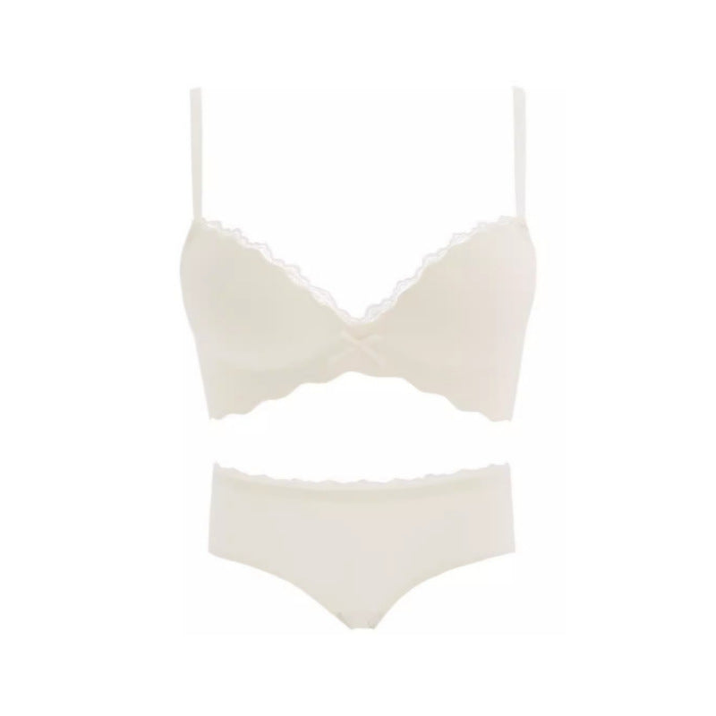 Conjunto de Sujetador Inalámbrico Push-Up Sin Costuras para Pechos Pequeños