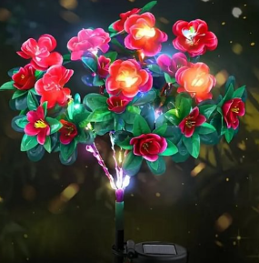 Luces de Jardín LED de Flores de Azalea (Una Pieza)