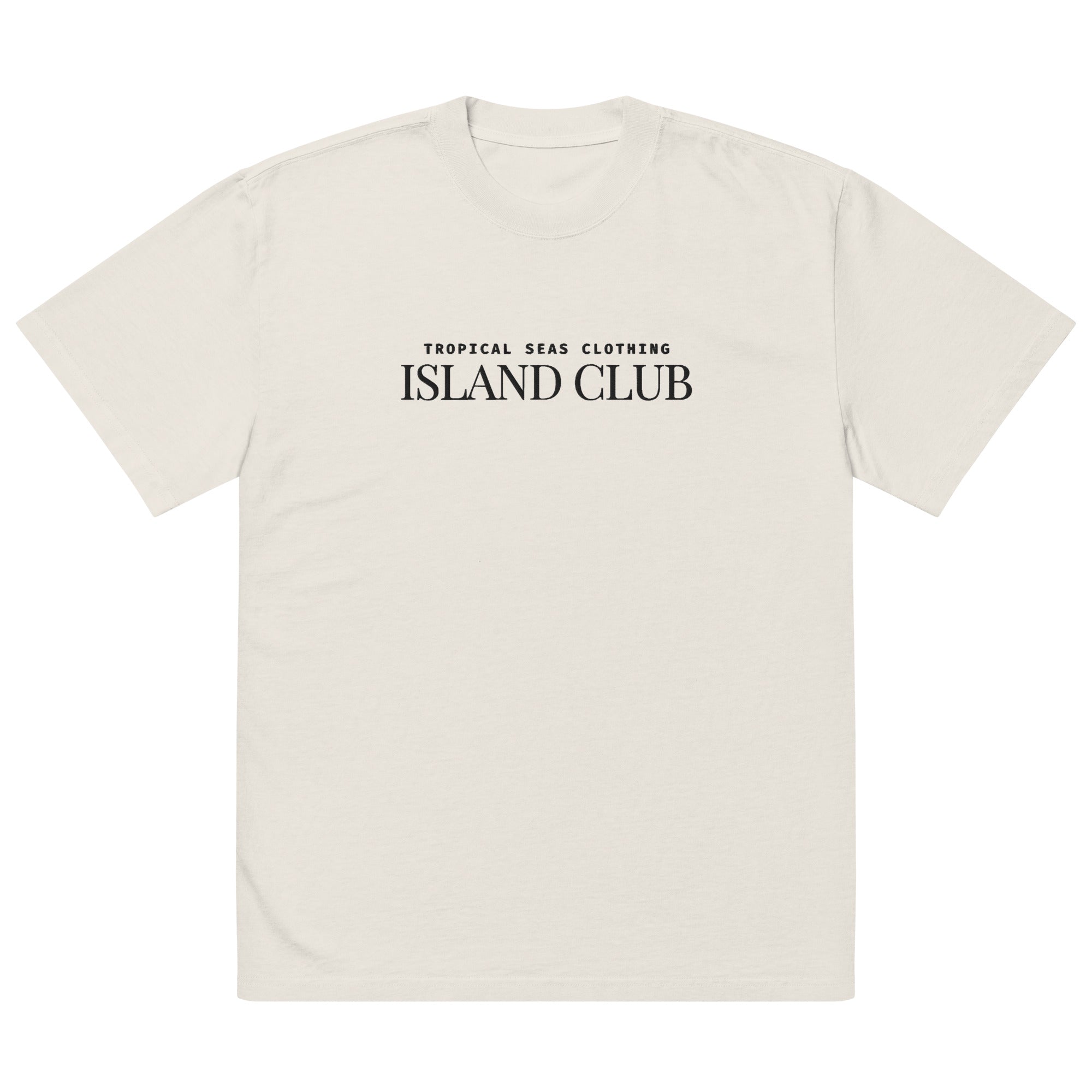 Camiseta Oversized Tropical Seas desgastada