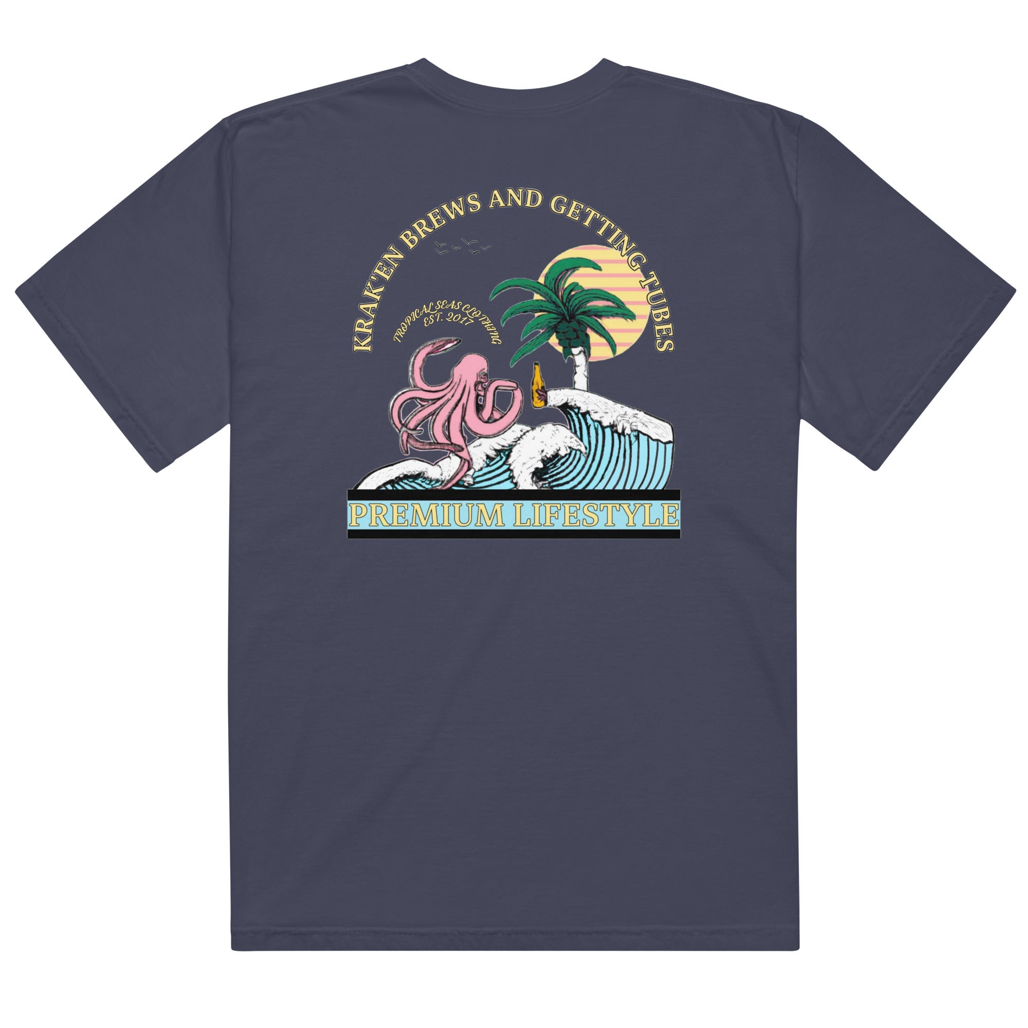Camiseta pesada de estilo de vida premium para hombre