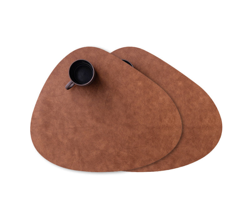Mantel Individual de Cuero Impermeable con Almohadilla Aislante Térmica