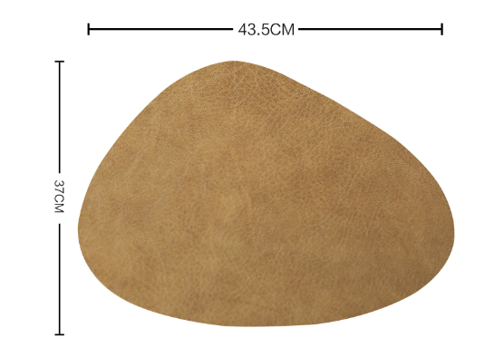 Mantel Individual de Cuero Impermeable con Almohadilla Aislante Térmica