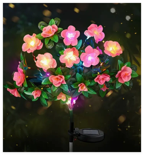 Luces de Jardín LED de Flores de Azalea (Una Pieza)