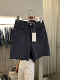 Shorts Vaqueros Casuales y Sueltos de Cinco Puntos para Mujer