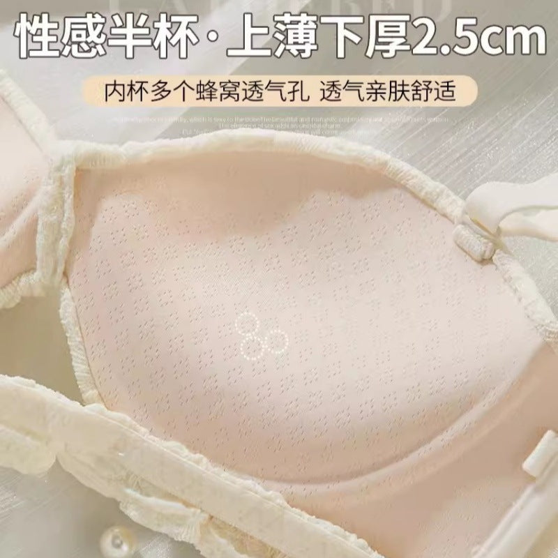 Conjunto de Sujetador Sin Tirantes Push-Up para Pechos Pequeños