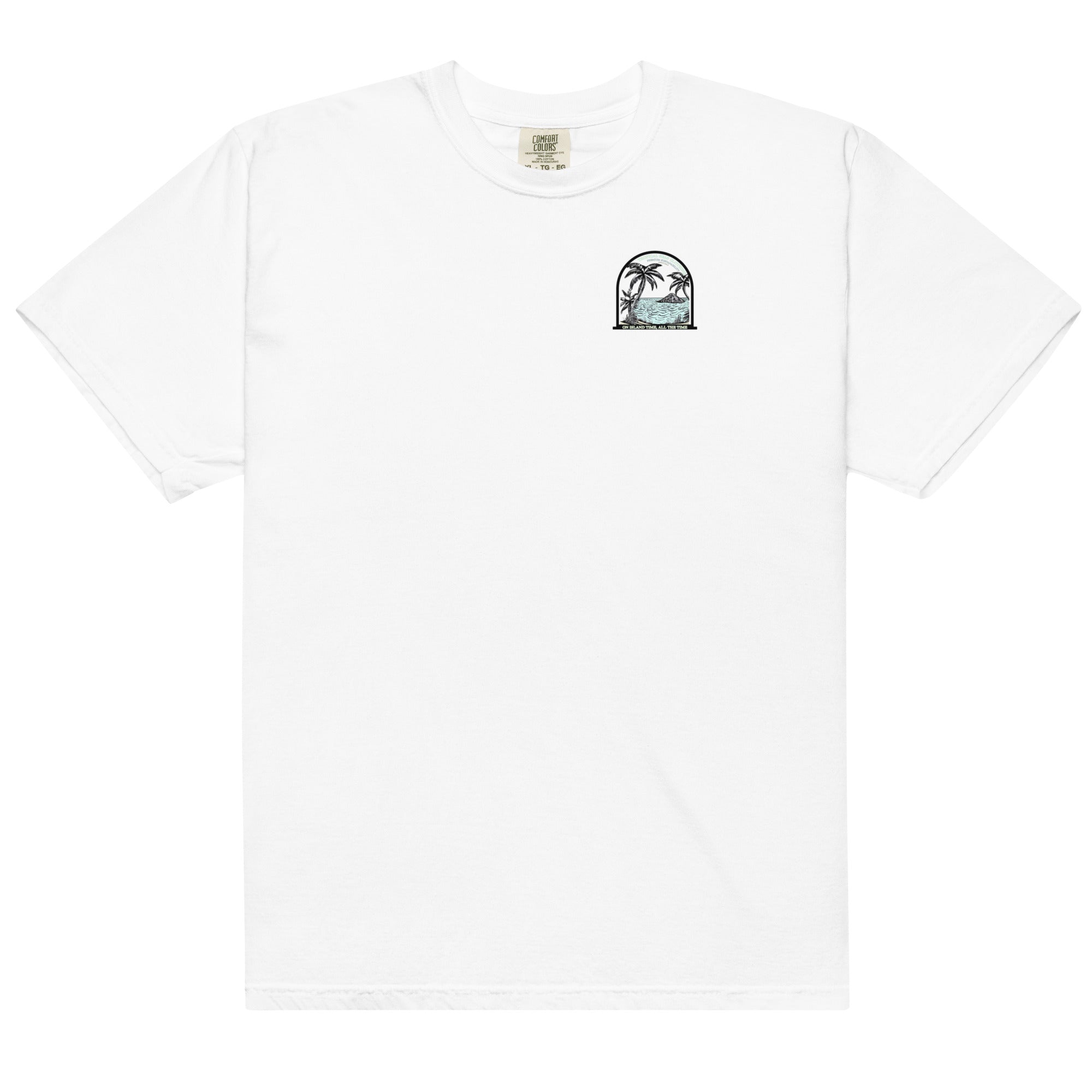 Camiseta Pesada para Hombres Island Time, Siempre