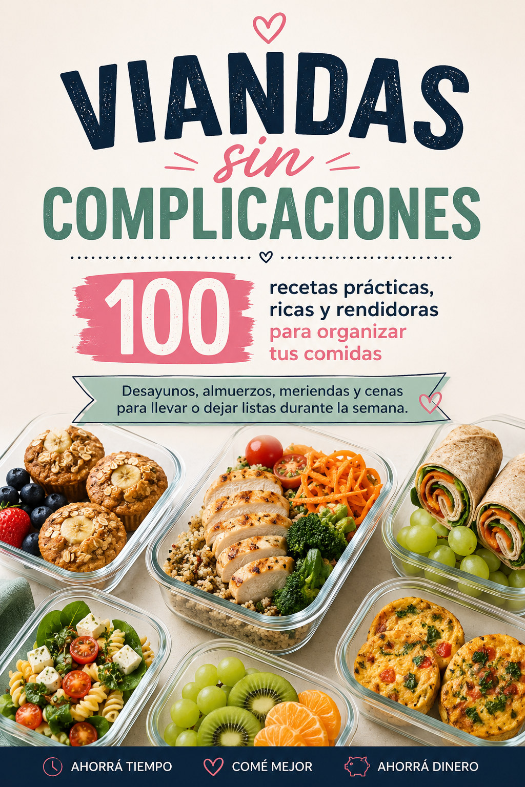 100 RECETAS PARA VIANDAS + 2 BONOS GANÁ 300.OOO POR SEMANA