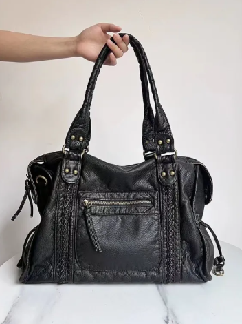 Bolso Mensajero Biker Retro Francés