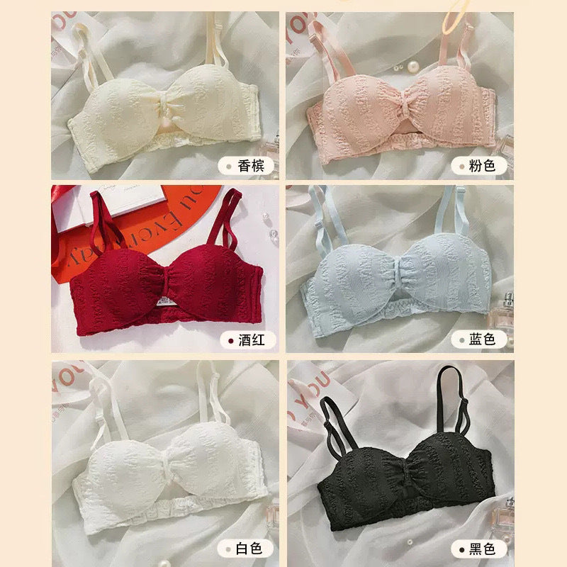 Conjunto de Sujetador Sin Tirantes Push-Up para Pechos Pequeños