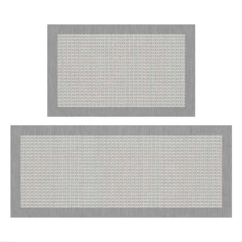 Paquete de 2 Tapetes Duraderos para Cocina, Antideslizantes e Impermeables