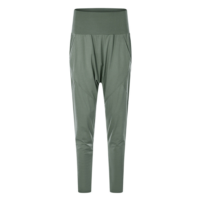 Pantalones Harem Holgados con Bolsillos para Yoga para Mujer