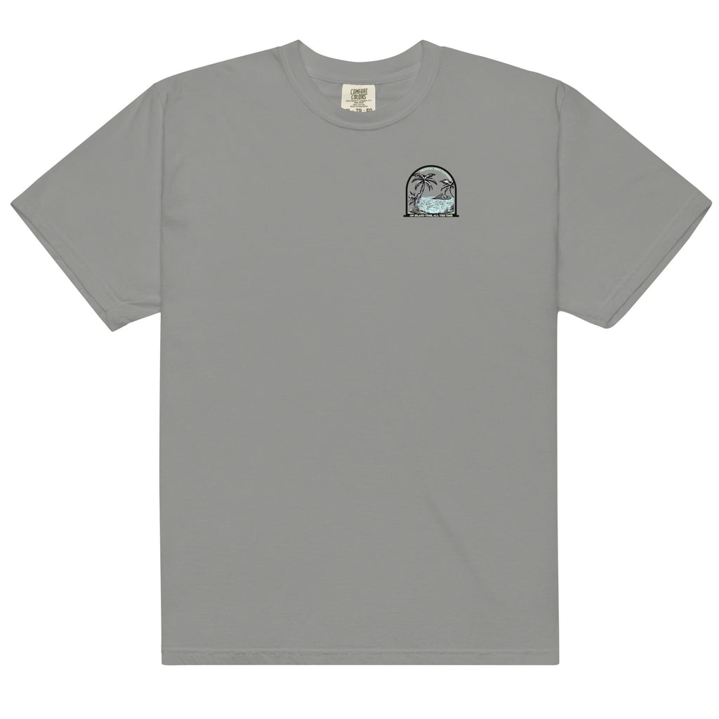 Camiseta Pesada para Hombres Island Time, Siempre