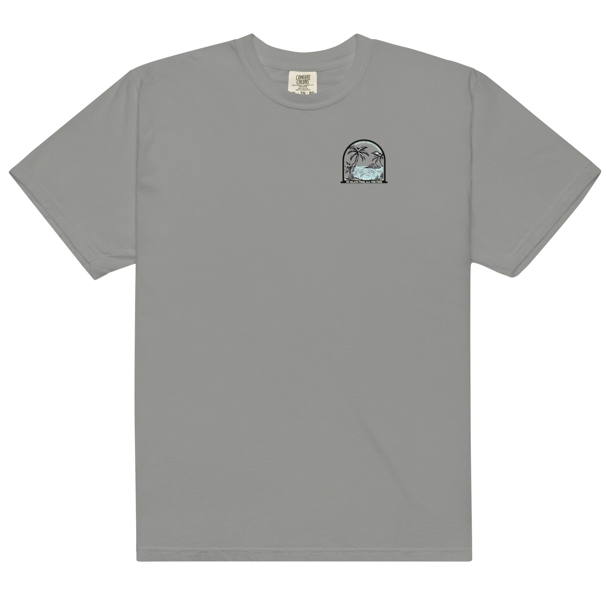 Camiseta Pesada para Hombres Island Time, Siempre