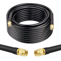 Cable coaxial MOOKEERF SMA Macho a SMA Macho 50 ohm KMR240 Cable coaxial de pérdida ultra baja Cable de extensión de antena con conector SMA para equipos de red 3G/4G/5G/LTE GPS Radio RF a Antena (40FT)