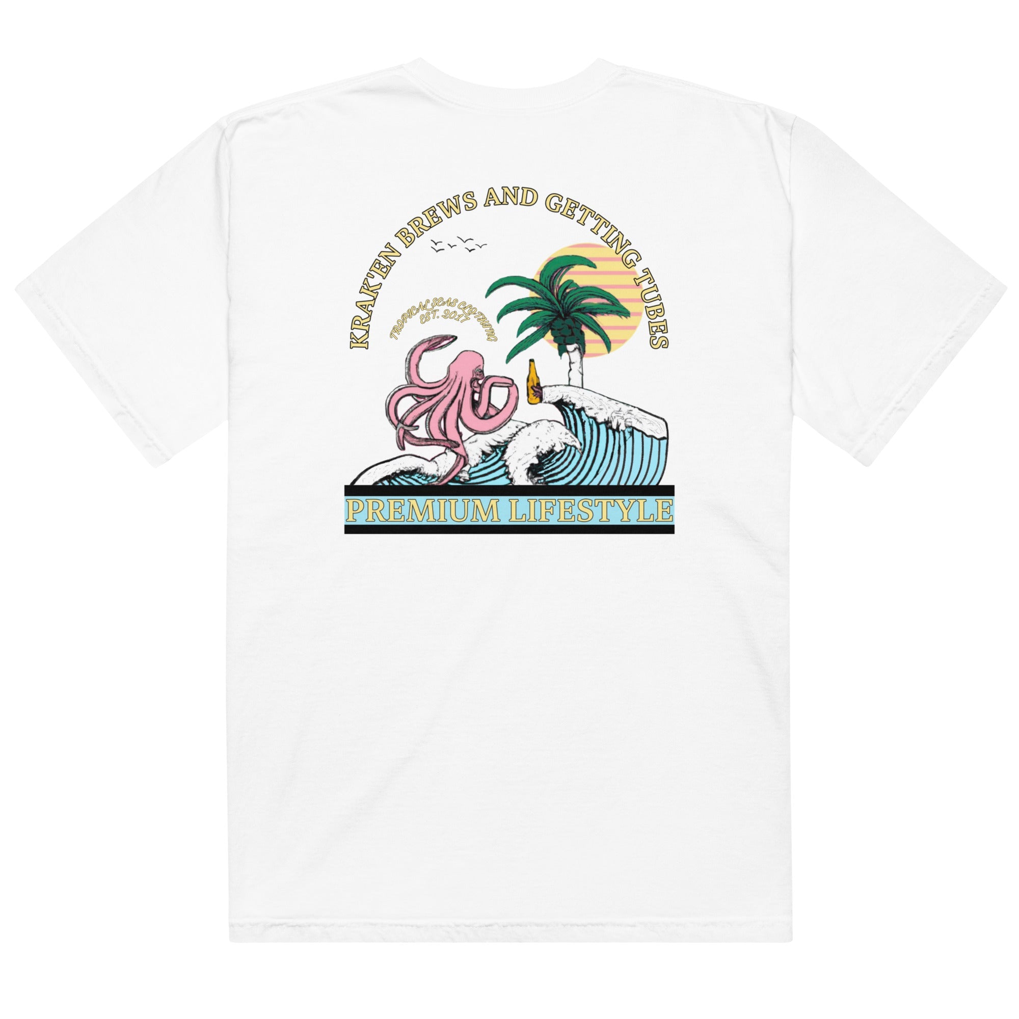 Camiseta pesada de estilo de vida premium para hombre