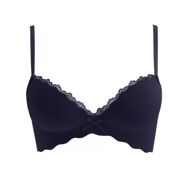 Conjunto de Sujetador Inalámbrico Push-Up Sin Costuras para Pechos Pequeños