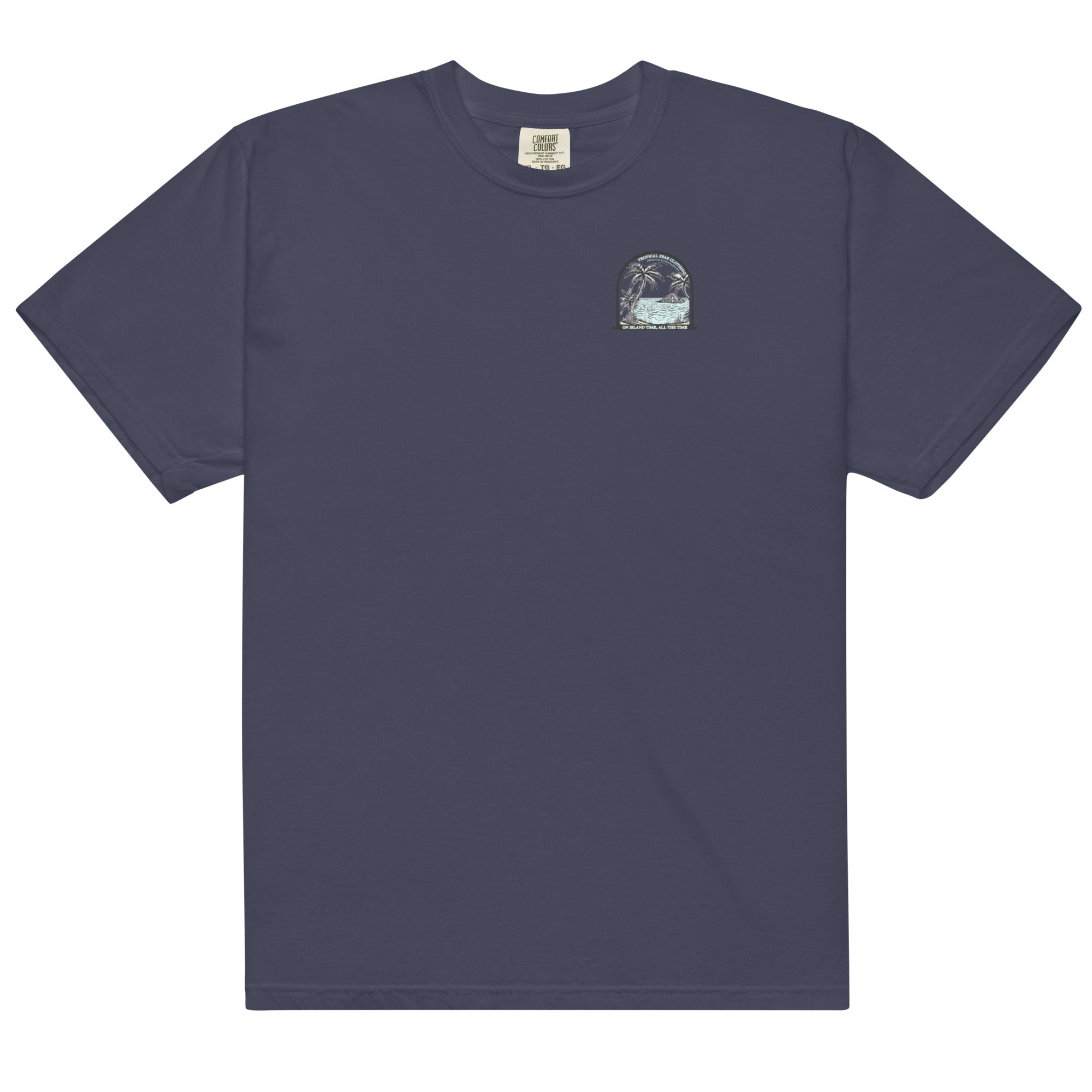 Camiseta Pesada para Hombres Island Time, Siempre