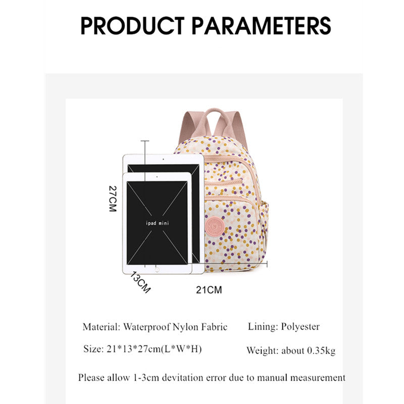 2021 Vento Marea Mochila Mini con Estampado Floral para Mujer