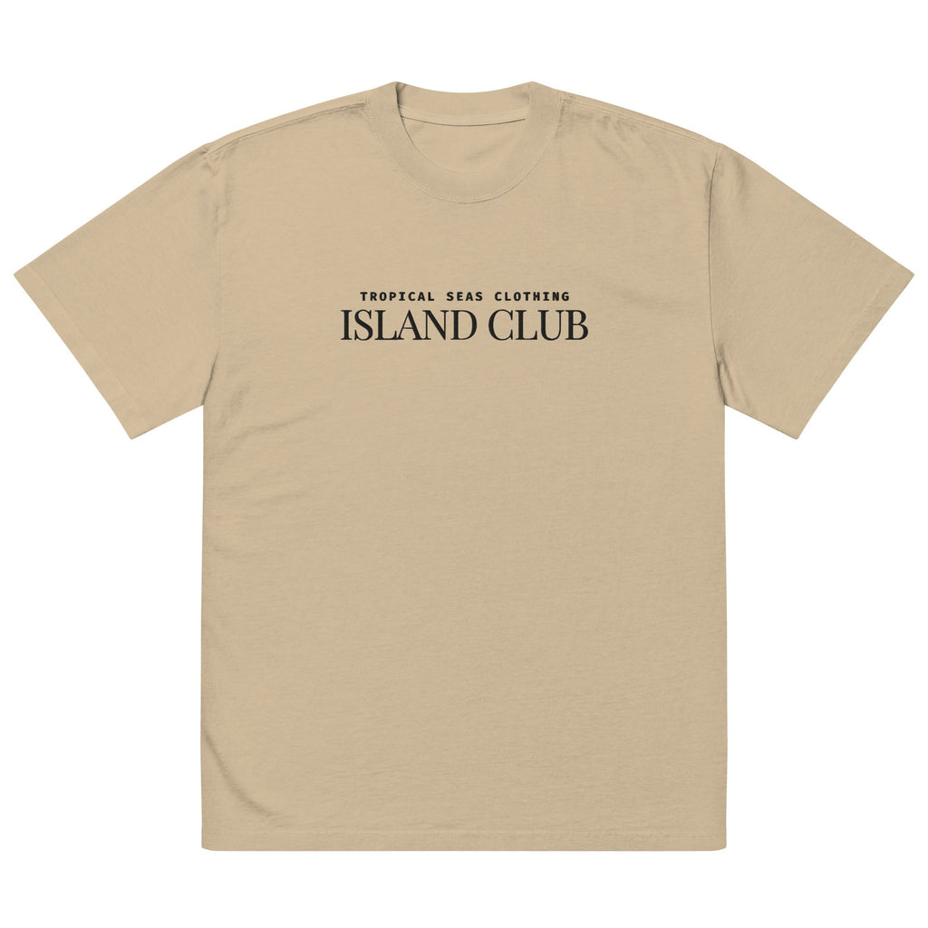 Camiseta Oversized Tropical Seas desgastada