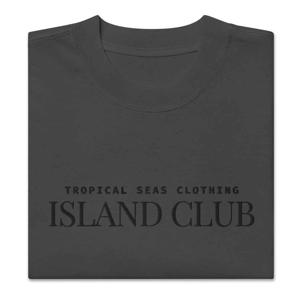 Camiseta Oversized Tropical Seas desgastada