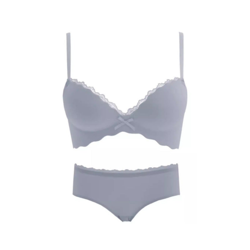 Conjunto de Sujetador Inalámbrico Push-Up Sin Costuras para Pechos Pequeños